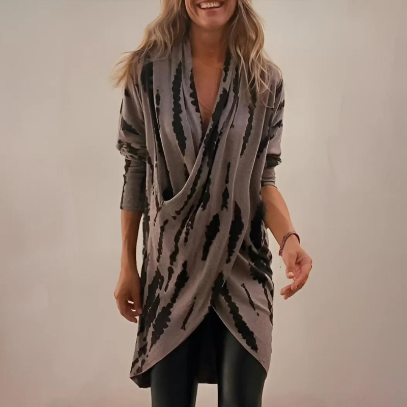 Giovana  - Luxurious V-neck Tunic with Loose Fit