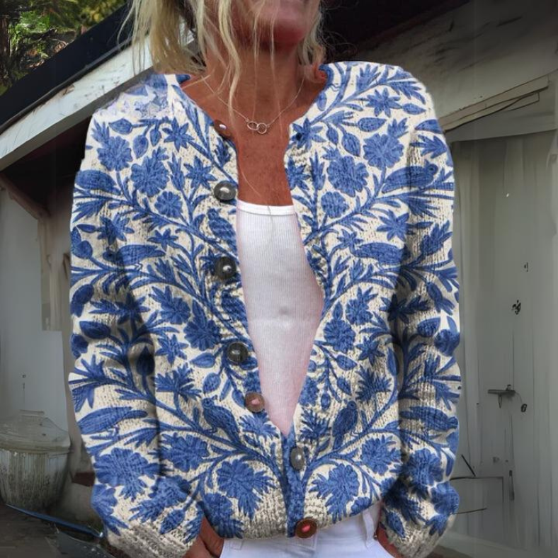 Talia™ | Cardigan With Floral Print