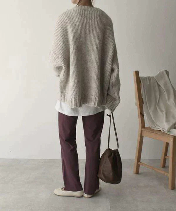 Ivana™ | Oversized Sweater with Front Pocket