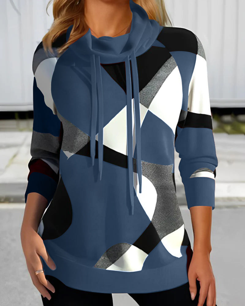 Aiah | Women's Chic Hoodie | Colorblock