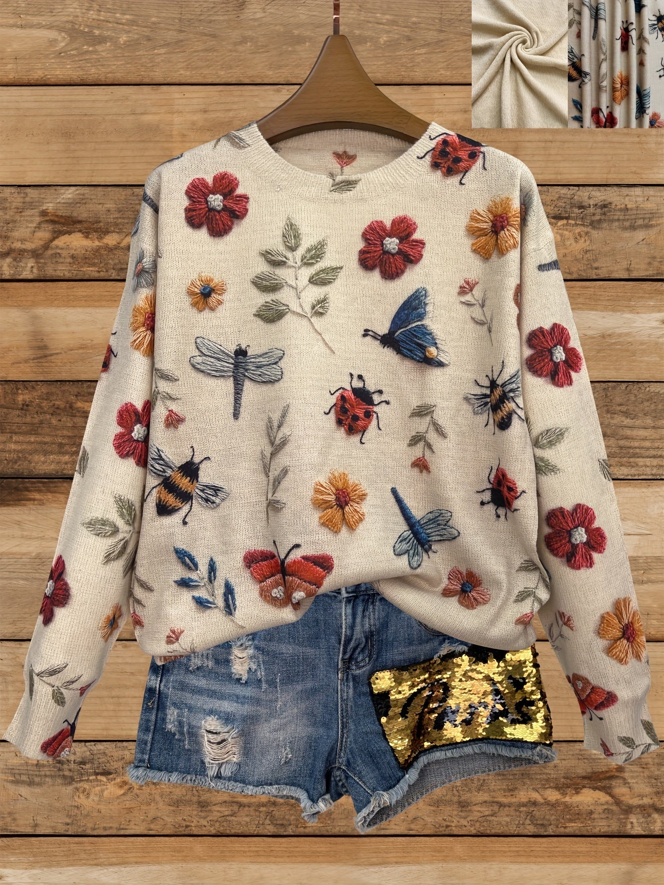 Ella Floral Pattern Sweater