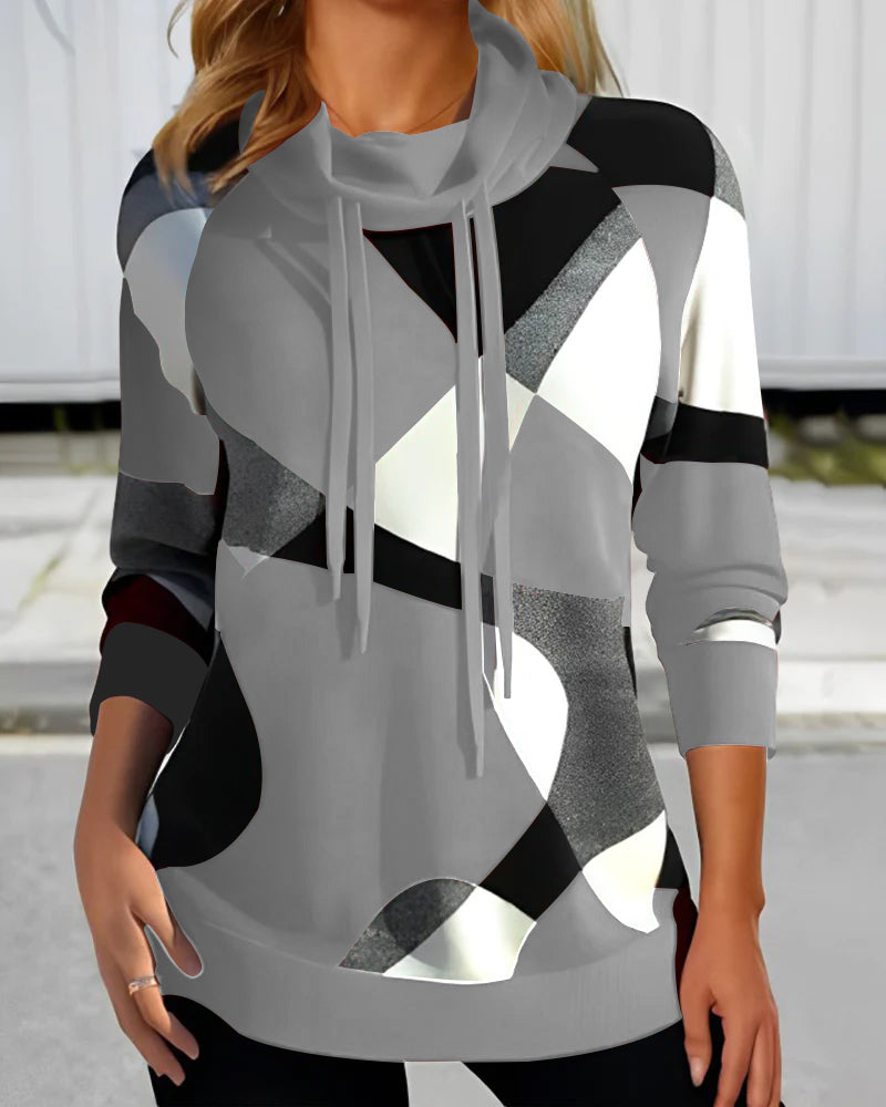 Aiah | Women's Chic Hoodie | Colorblock