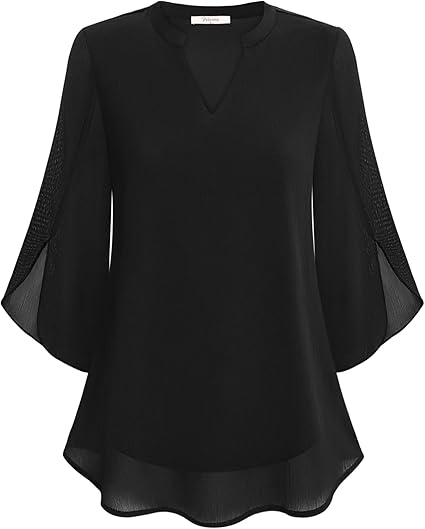 Tess | Double Layers Chiffon Blouse