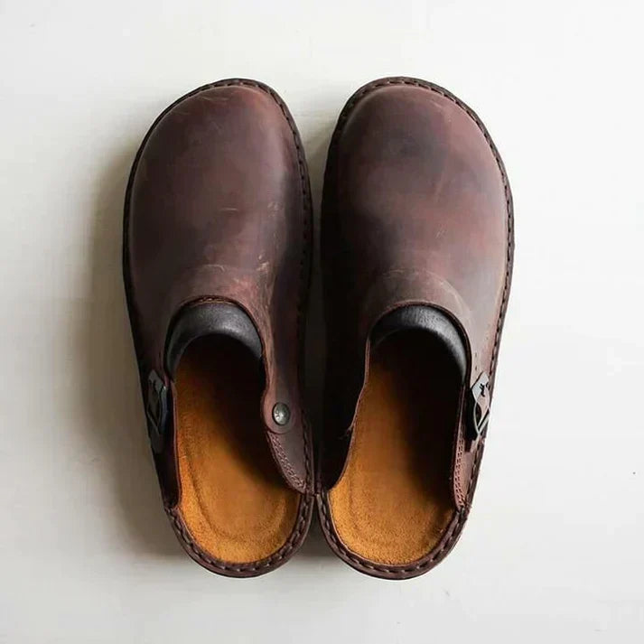 Alex | Comfortable Leather Clogs