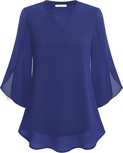 Tess | Double Layers Chiffon Blouse