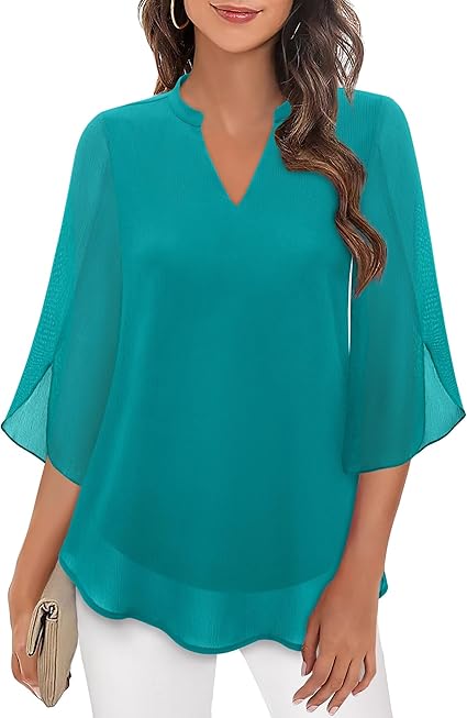 Tess | Double Layers Chiffon Blouse