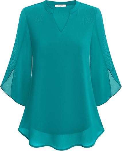 Tess | Double Layers Chiffon Blouse