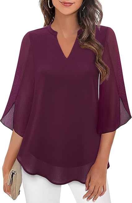 Tess | Double Layers Chiffon Blouse