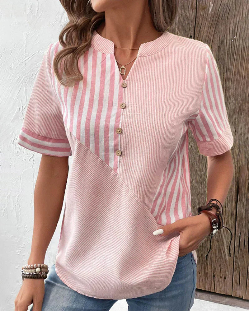 Ginger | Elegant Striped Blouse