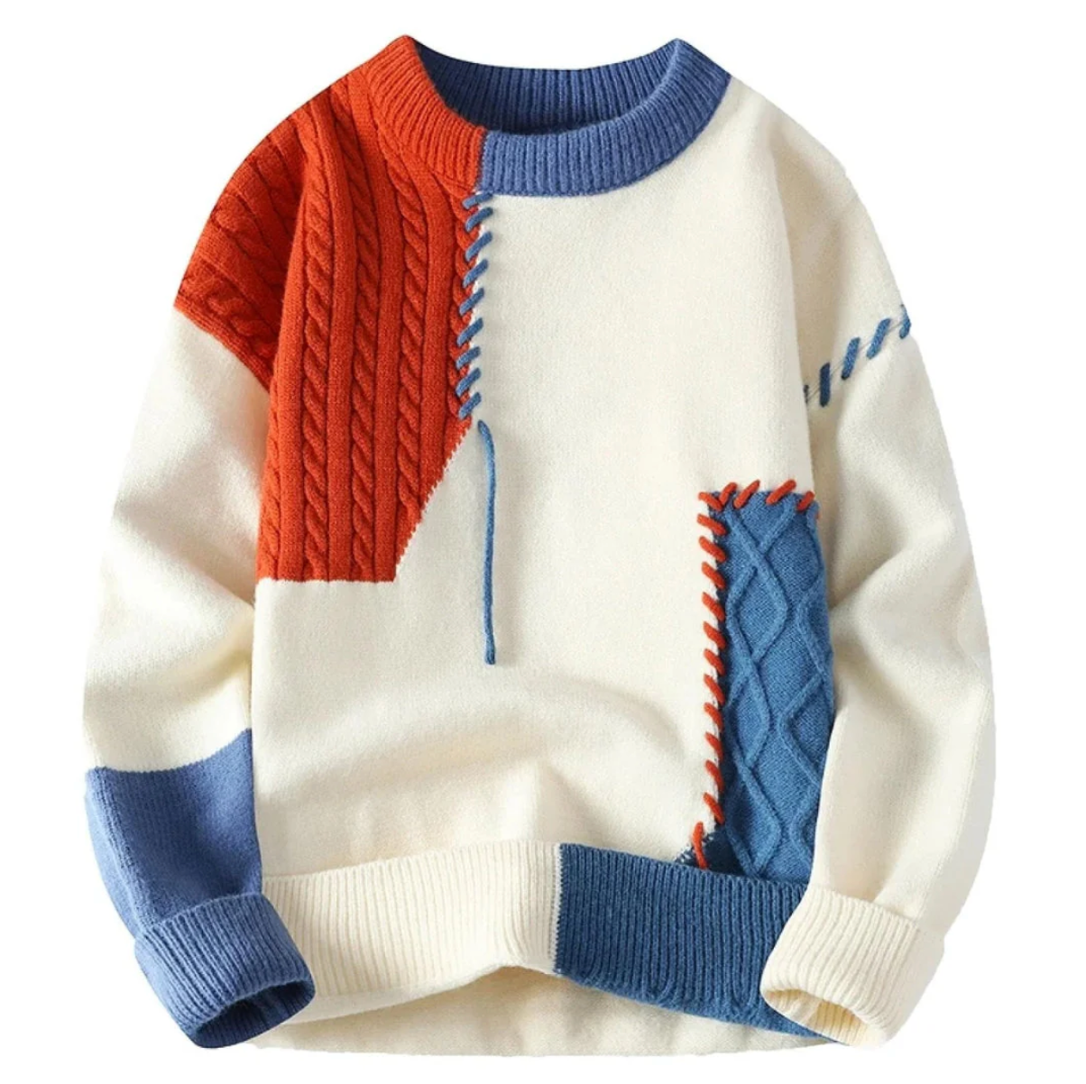 Ariane™ | Stylish Patchwork Sweater