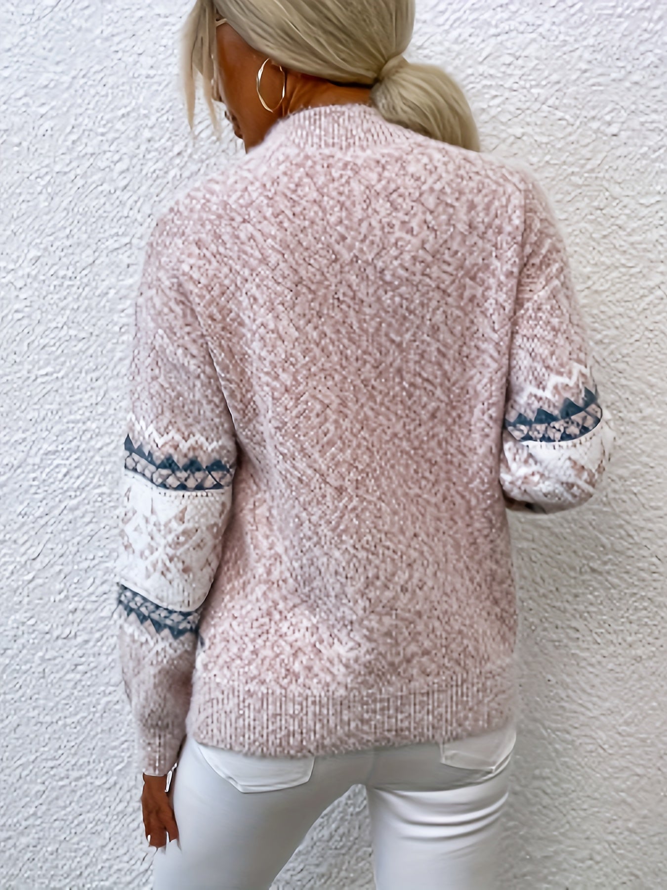 Bella | Geometric Pattern Sweater