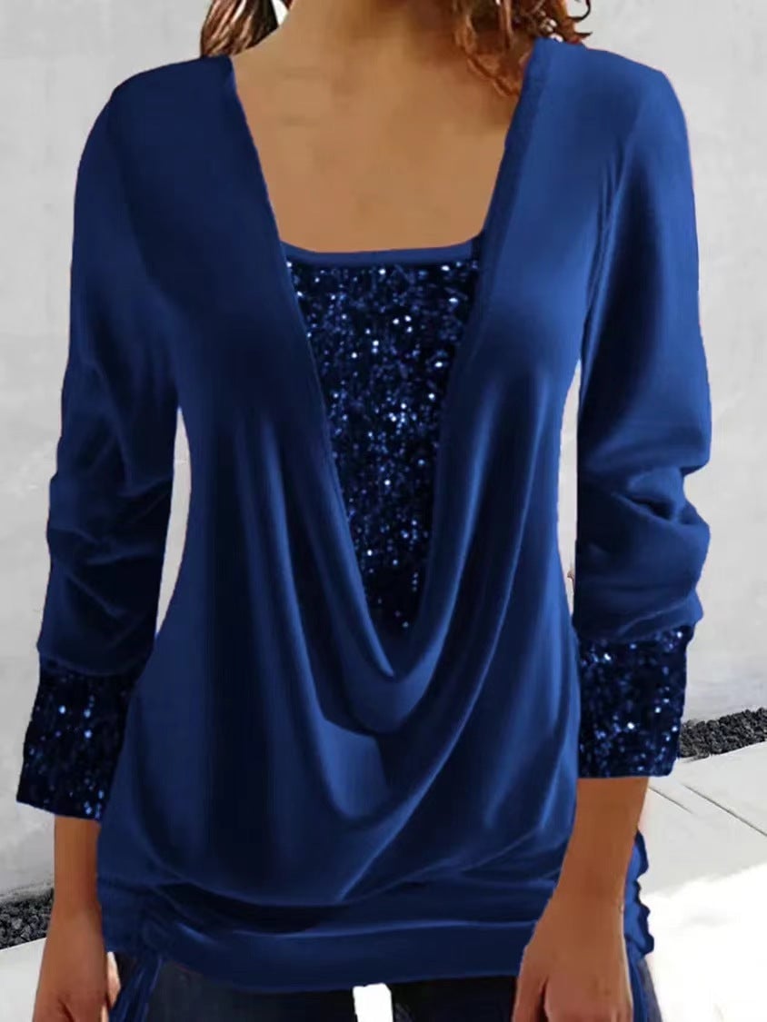 Anne | Women's Sequin Top | Glitter