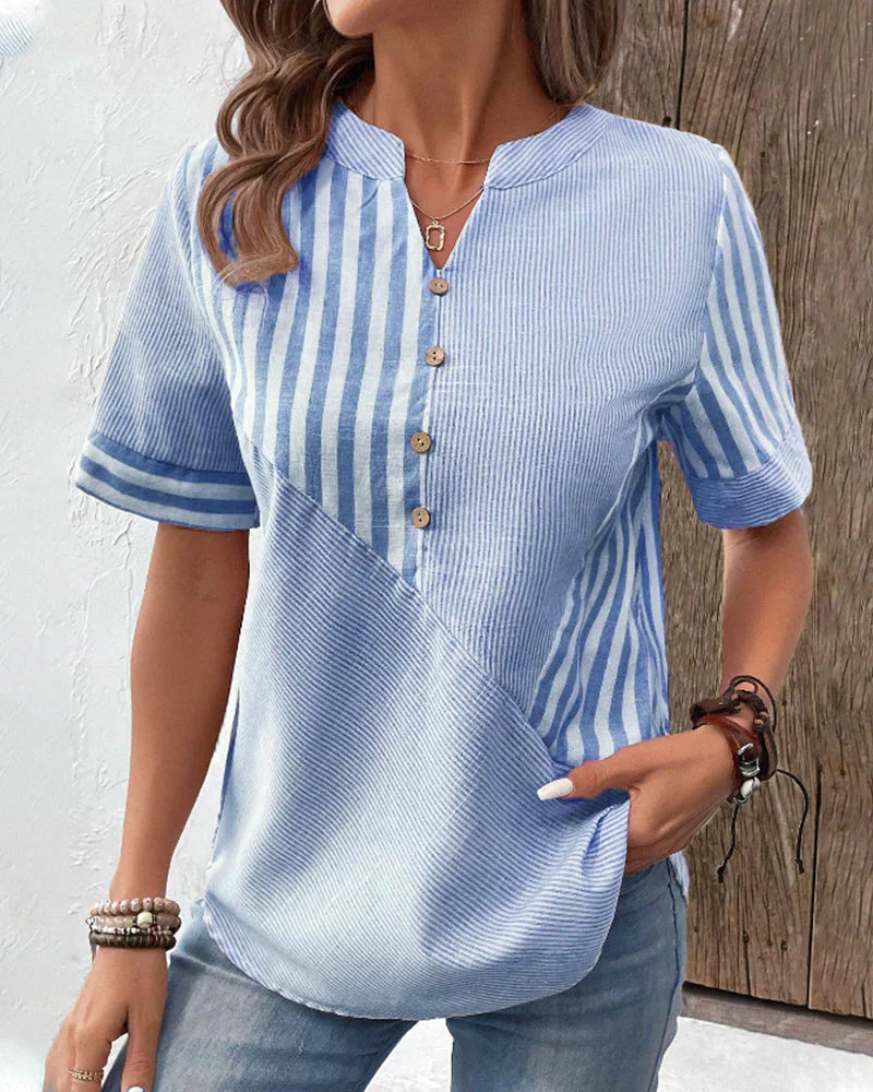 Ginger | Elegant Striped Blouse